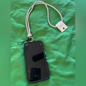Phone Necklace Lanyard with Black Phone Case - Unbranded